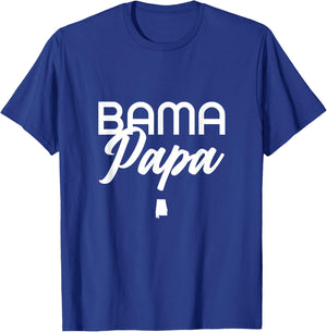 Bama Papa - Alabama Dad, Grandpa T-Shirt - T-Shirt | Royal