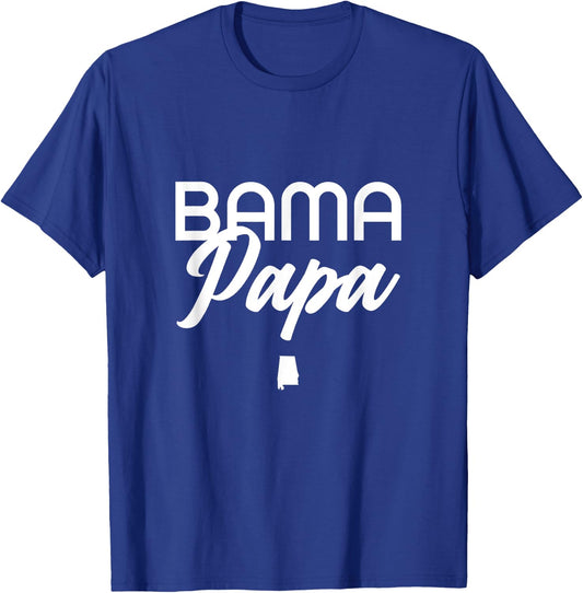 Bama Papa - Alabama Dad, Grandpa T-Shirt - T-Shirt | Royal