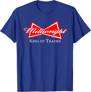 Funny Millwright King of Trades Metalworker Wrench Design T-Shirt - T-Shirt | Royal