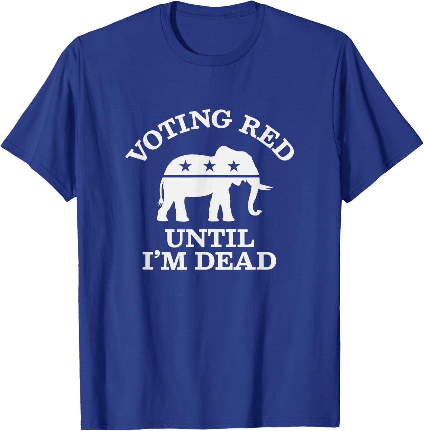 Vote Red Election Ballot, Republican Raised Right T-Shirt - T-Shirt | Royal