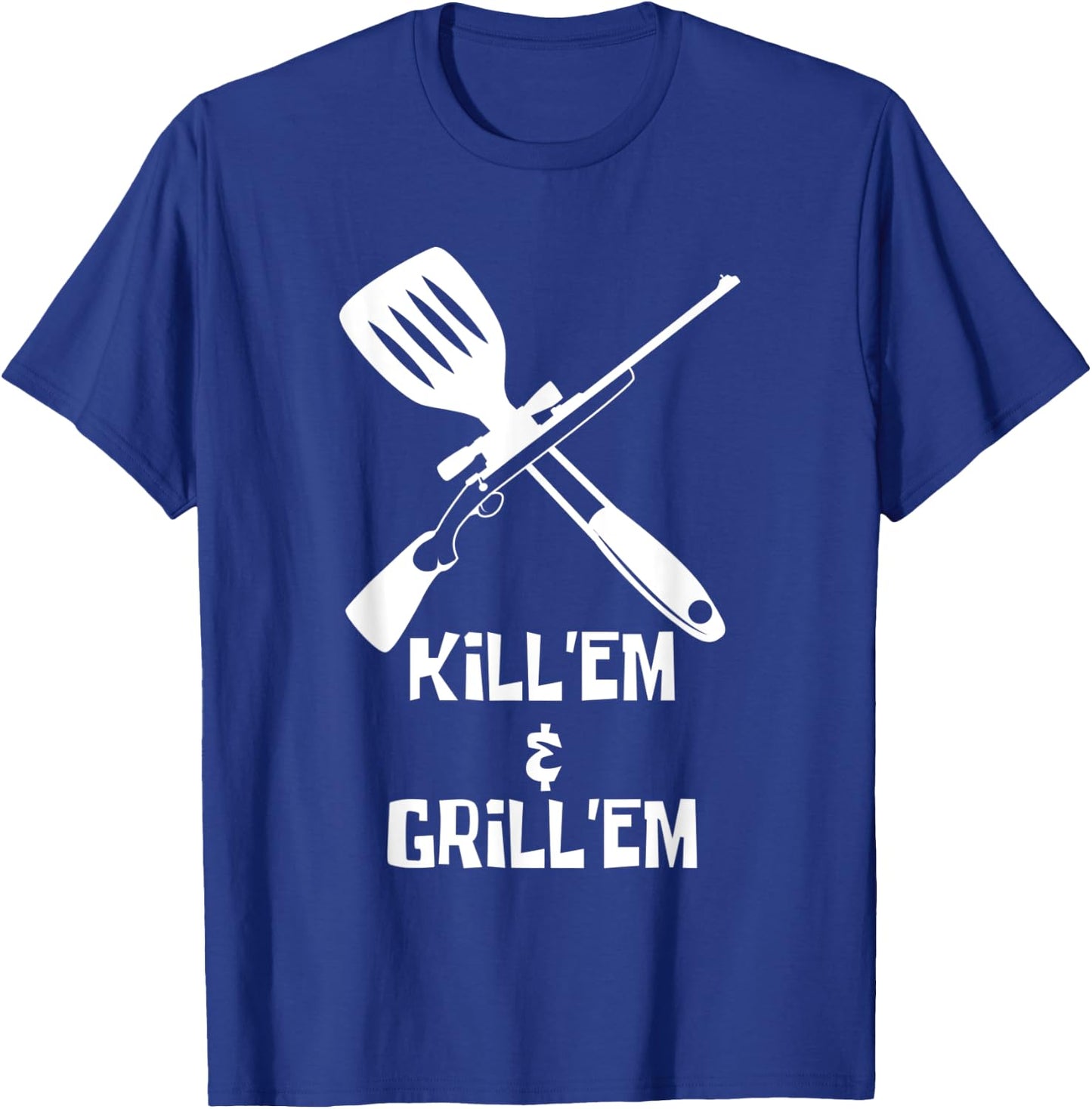 Kill Em Animal Hunter T-Shirt - T-Shirt | Royal