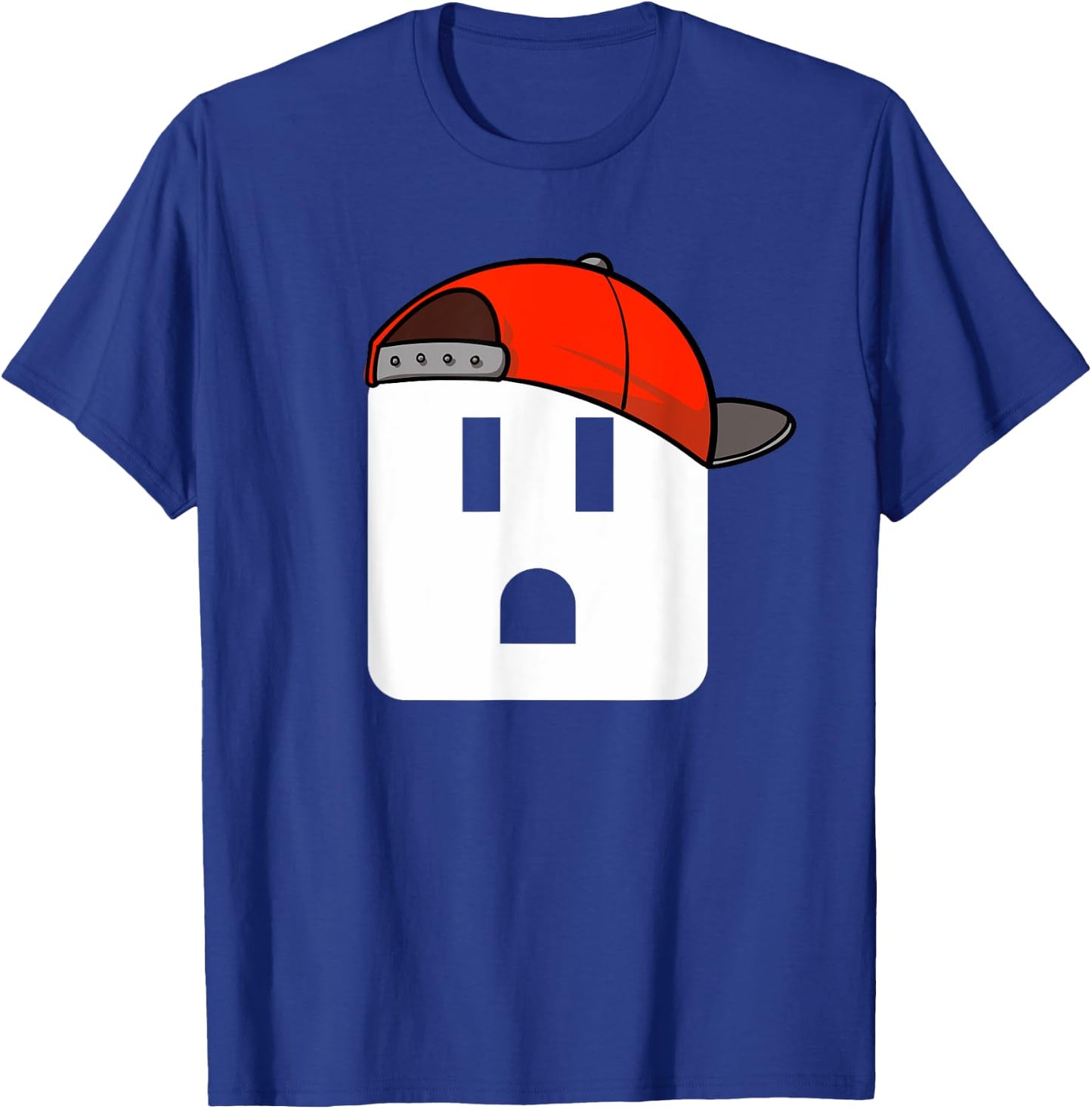 Funny Electrician Electrical Plug Face Electricians T-Shirt - T-Shirt | Royal