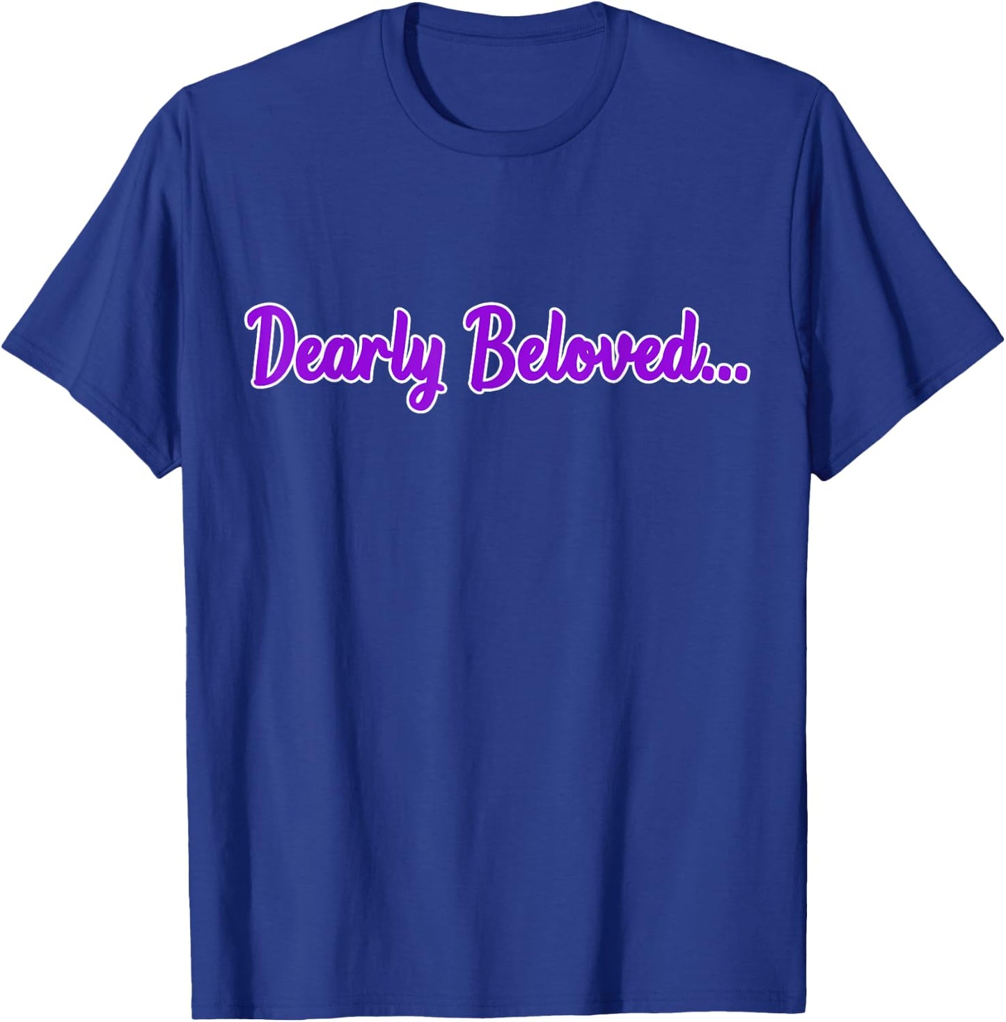 Dearly Beloved Purple 80s Retro Concert 1980's T-Shirt - T-Shirt | Royal