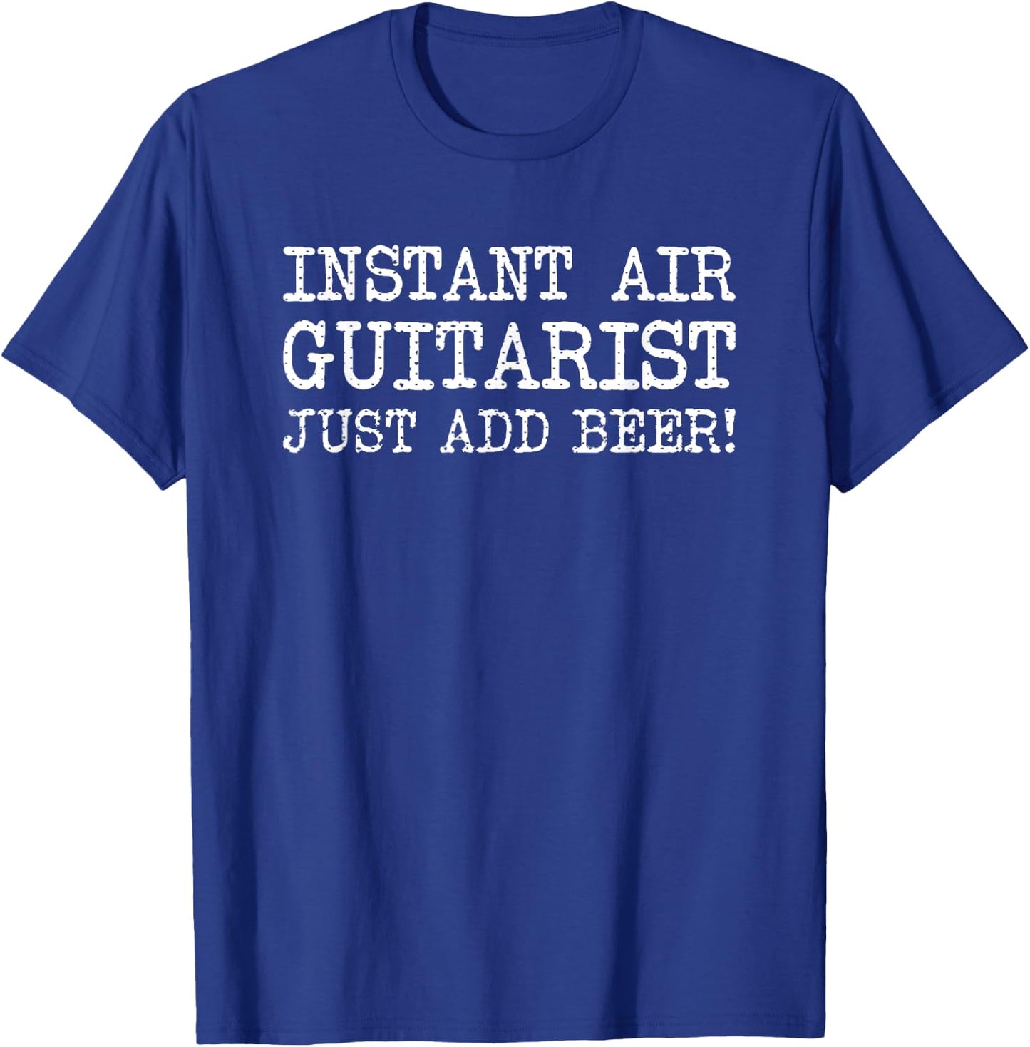 Funny Air Guitar Beer Drinking Guitarist T-Shirt - T-Shirt | Royal