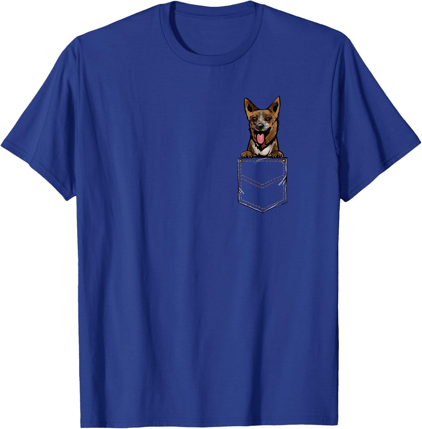 New Guinea Singing Dog Puppy for a Dog Owner Pet Pocket T-Shirt - T-Shirt | Royal