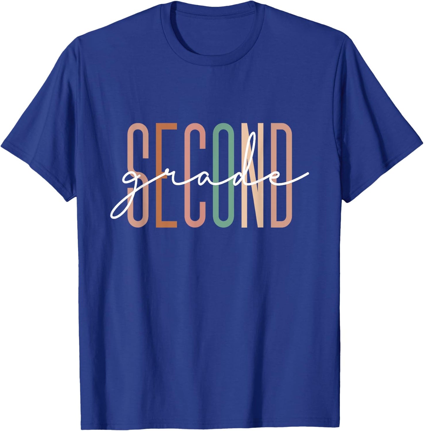 Second Grade Girls Boys Teacher Team 2nd Grade Squad T-Shirt - T-Shirt | Royal