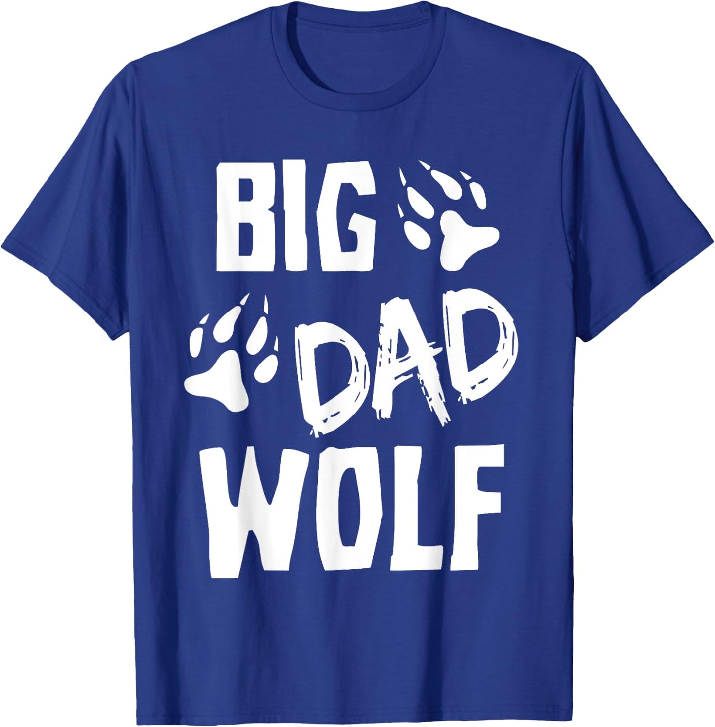 Halloween Shirt Dad Men Funny Costume Daddy Big Dad Wolf T-Shirt - T-Shirt | Royal