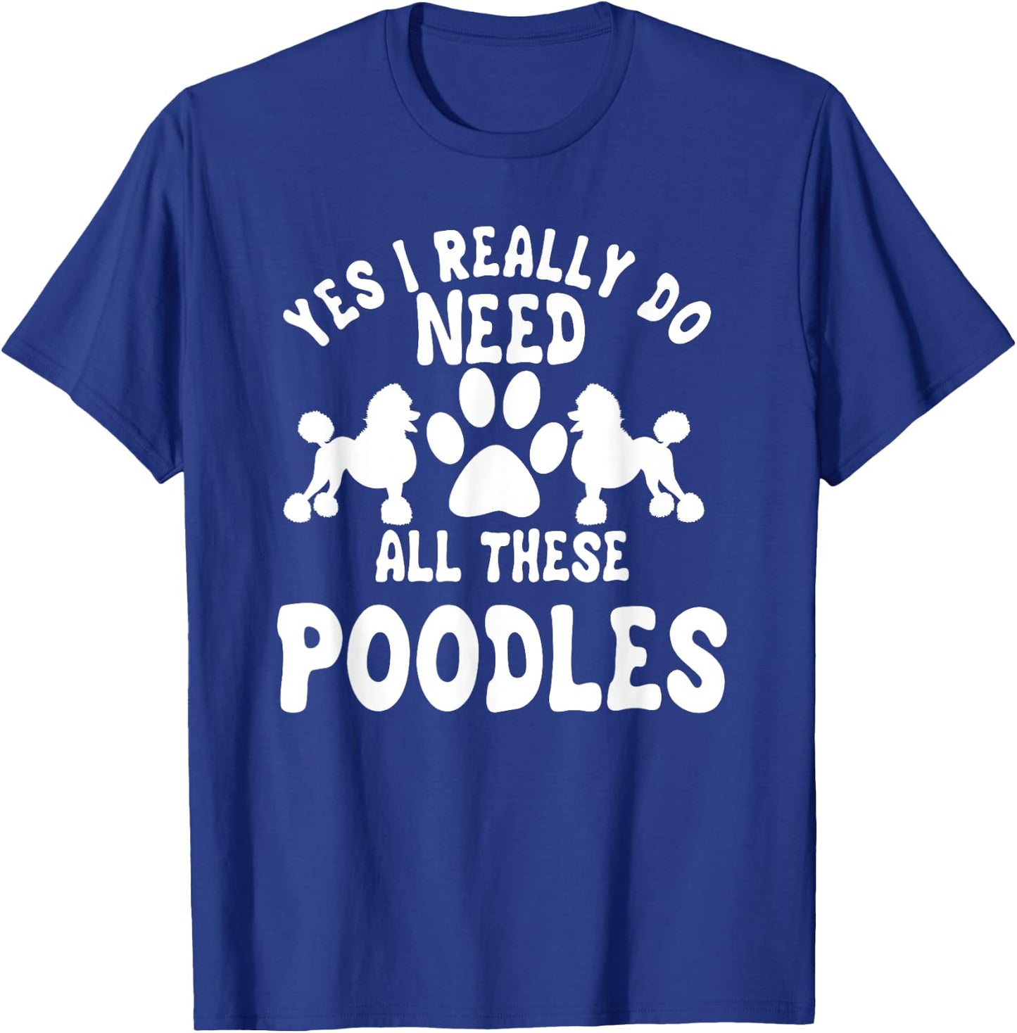 Poodle Dog Owner Pet Breeders Water Retriever Lover T-Shirt - T-Shirt | Royal