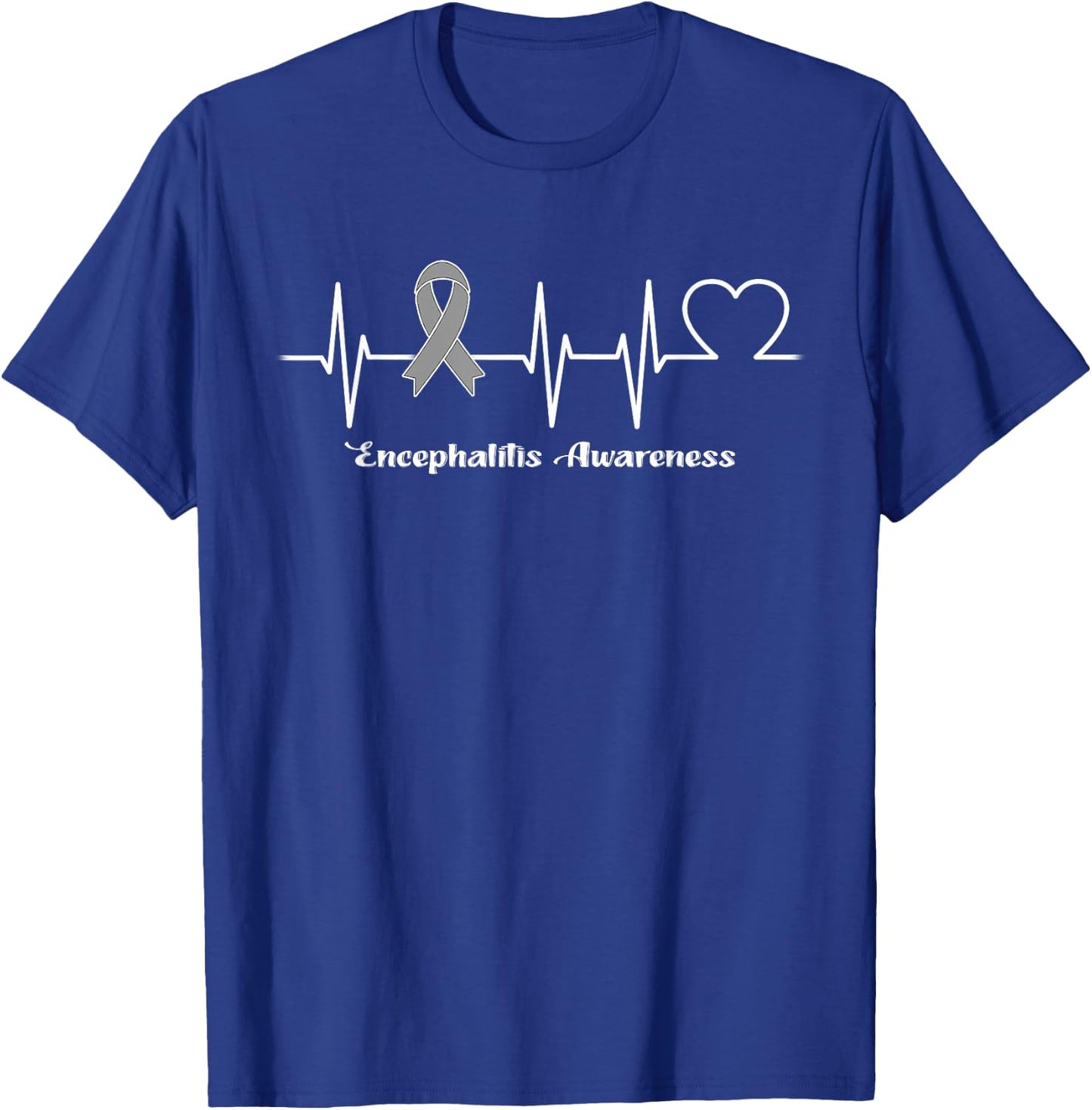 Heartbeat Encephalitis Warrior T-Shirt - T-Shirt | Royal