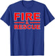 Fire Rescue Fire Fighter Fireman Kids Youth Adult Boys Girls T-Shirt - T-Shirt | Royal