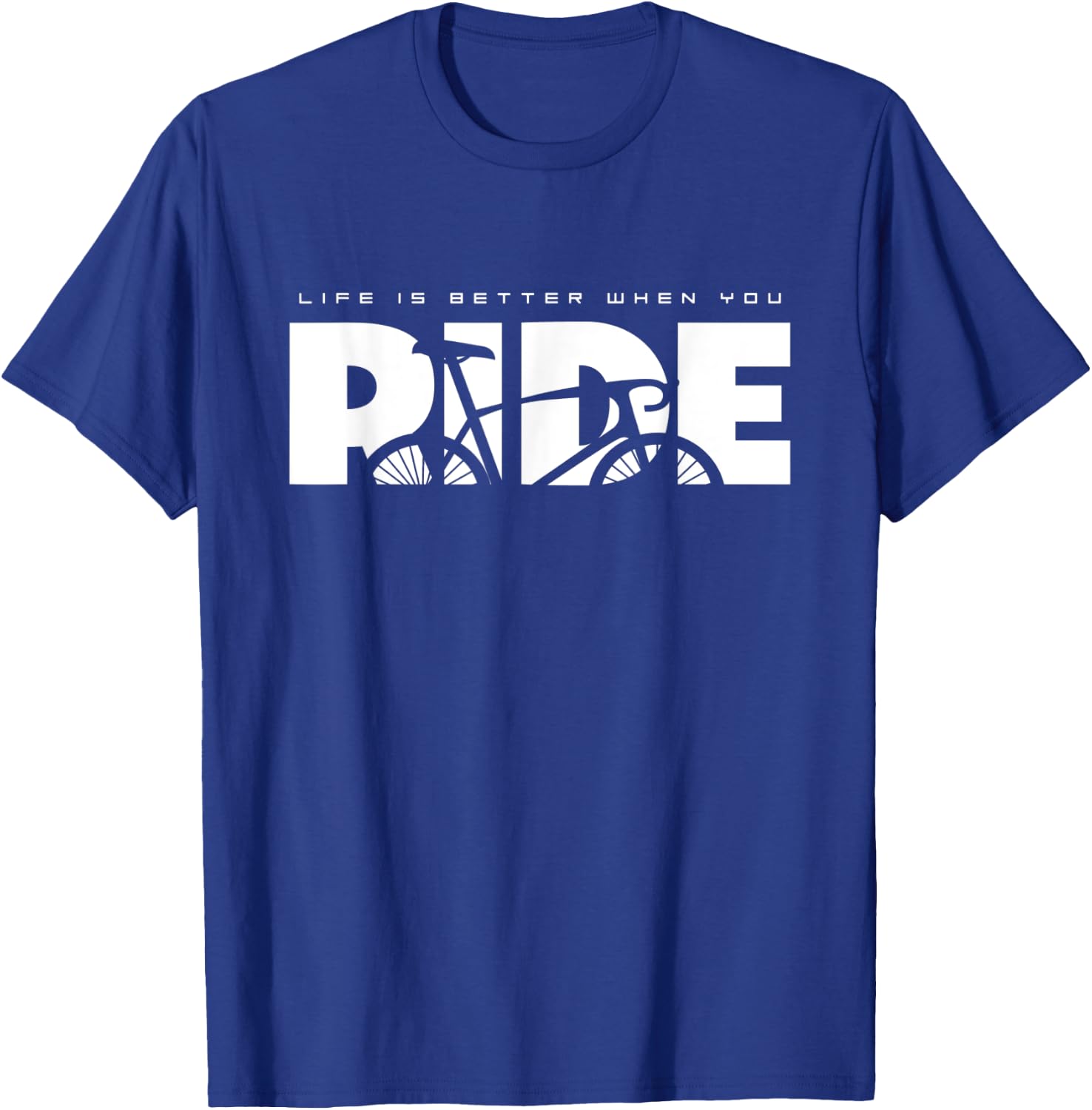 Road Biking Bicycle Cycling T-Shirt - T-Shirt | Royal