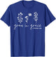 Grow In Grace Christian Easter Day T-Shirt - T-Shirt | Royal
