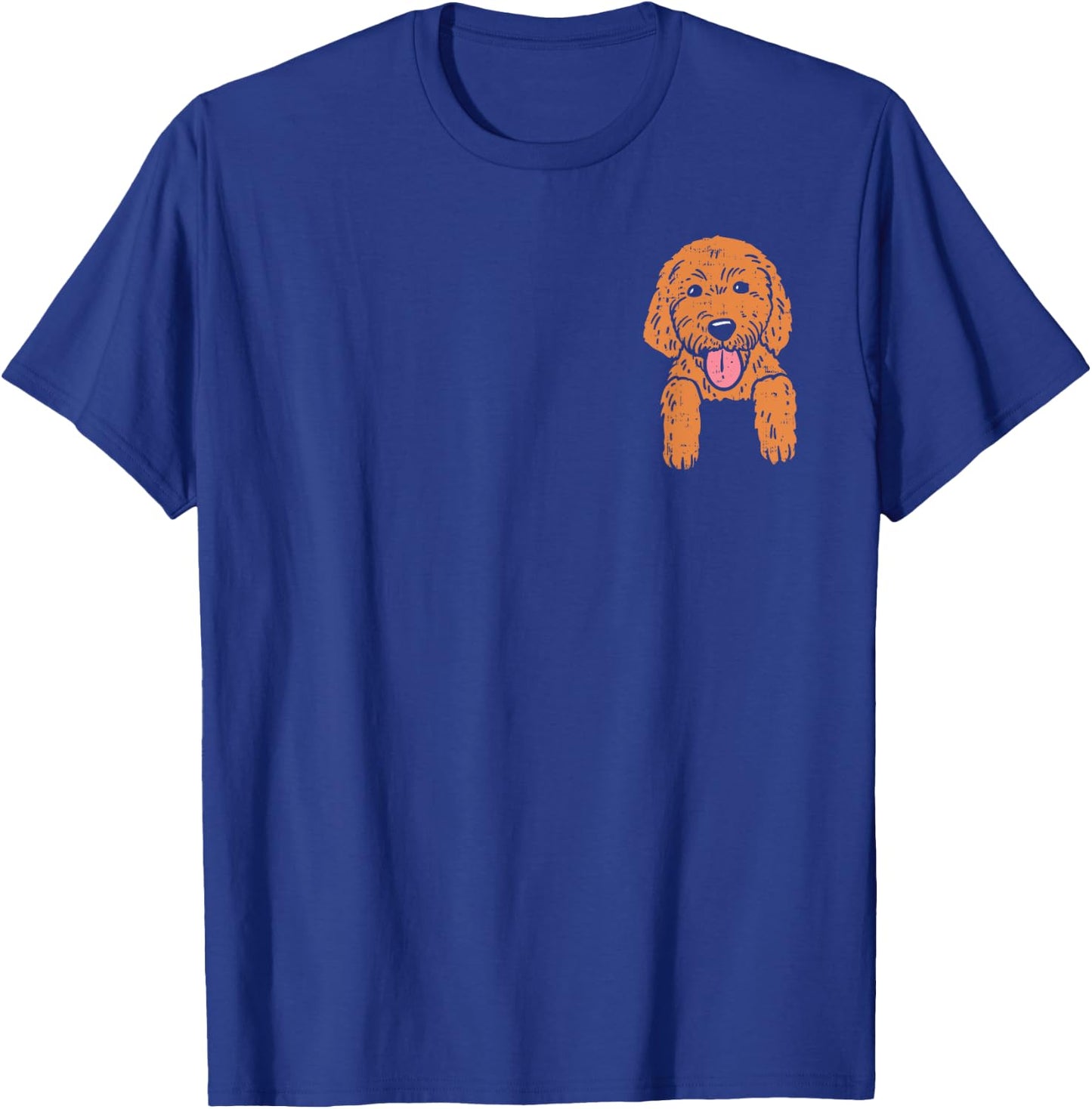 Goldendoodle Pocket Cute Dog Pet Lover Owner Men Women Gift T-Shirt - T-Shirt | Royal