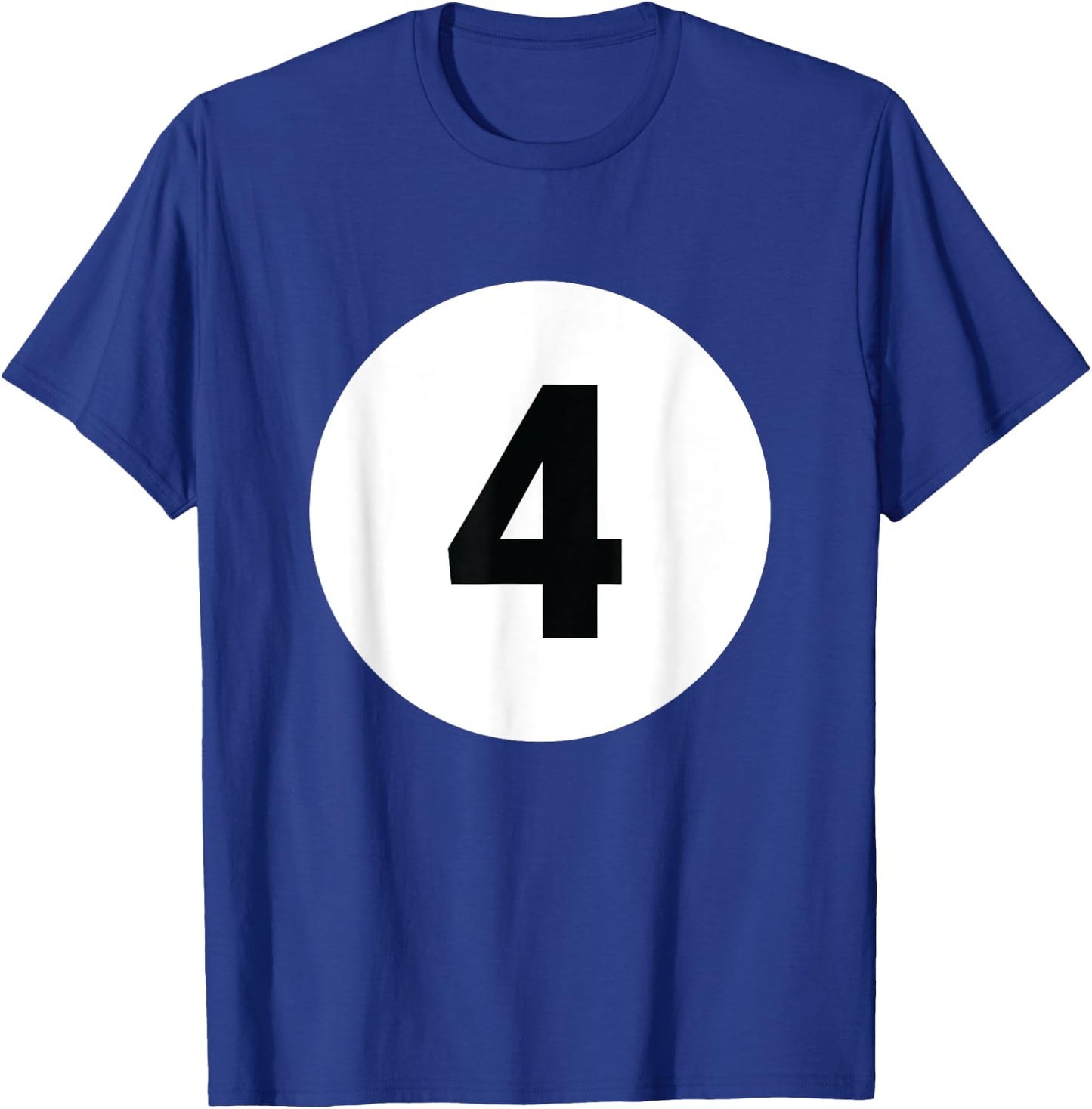 8 Pool Ball 4 Billiards Costume Halloween Group Matching T-Shirt - T-Shirt | Royal