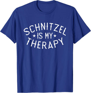 Schnitzel is my Therapy Funny German Schnitzel T-Shirt - T-Shirt | Royal