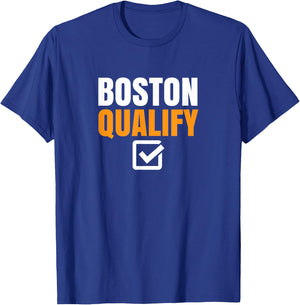 Boston Qualify Qualifier Marathon Runner Qualified T-Shirt - T-Shirt | Royal