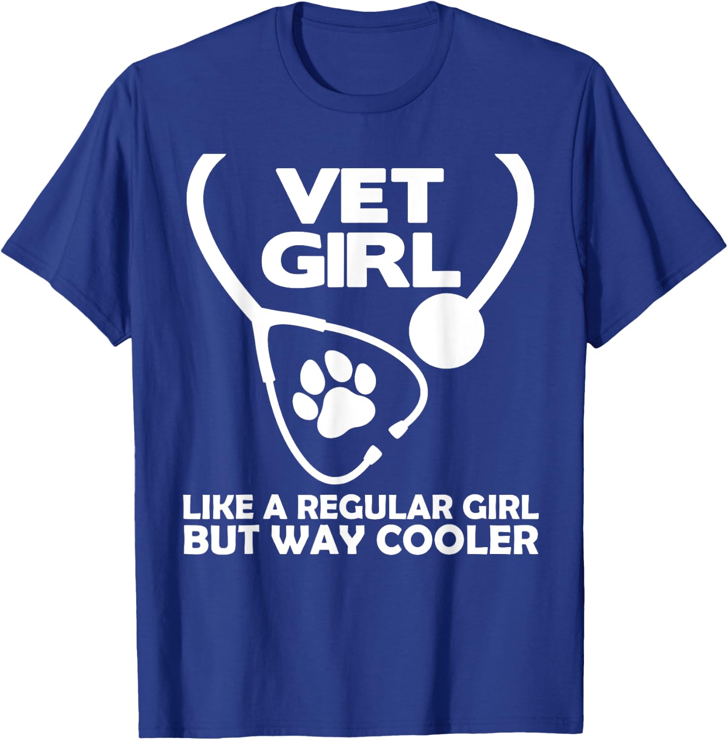 Funny Veterinary Technician Women Girls Female Vet Assistant T-Shirt - T-Shirt | Royal