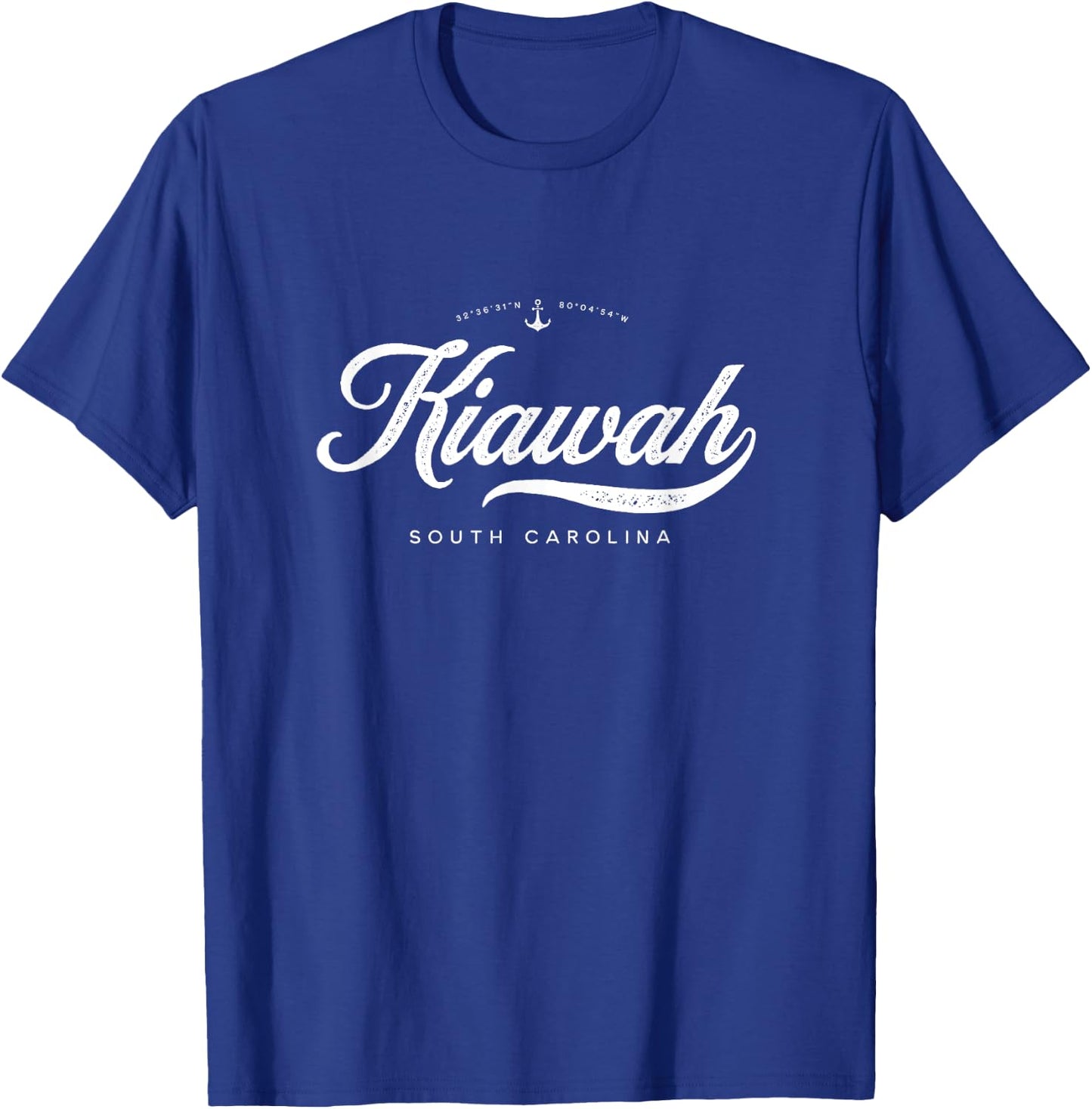 Kiawah Island South Carolina Vintage Retro T-Shirt - T-Shirt | Royal