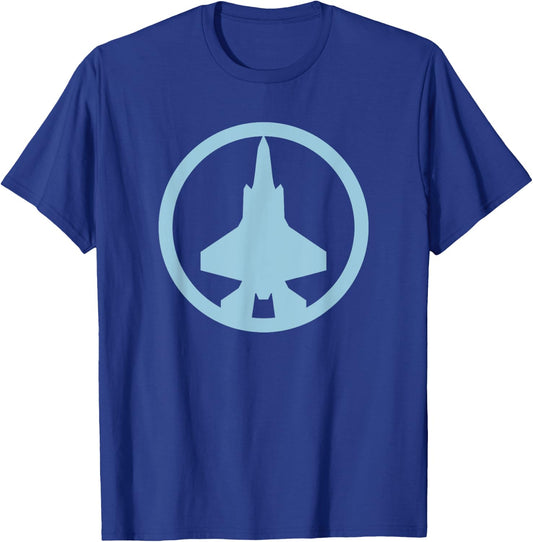 F-35 Lightning II (Blue) Air Force Military Jet T-Shirt - T-Shirt | Royal