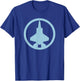 F-35 Lightning II (Blue) Air Force Military Jet T-Shirt - T-Shirt | Royal