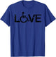 Love Wheel Chair Handicapped T-Shirt - T-Shirt | Royal