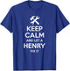 HENRY Funny Surname Birthday Family Tree Reunion Gift T-Shirt - T-Shirt | Royal