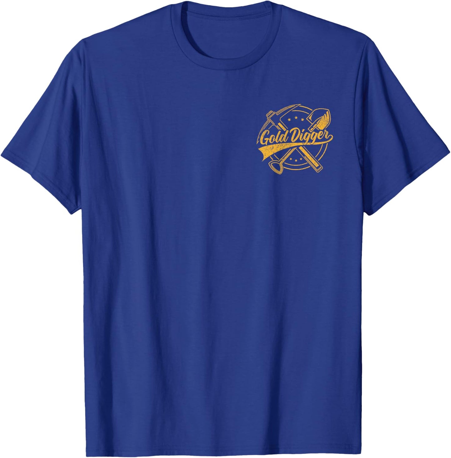 Golden Batch Crossing Pick Breast Pocket for Gold Digger T-Shirt - T-Shirt | Royal