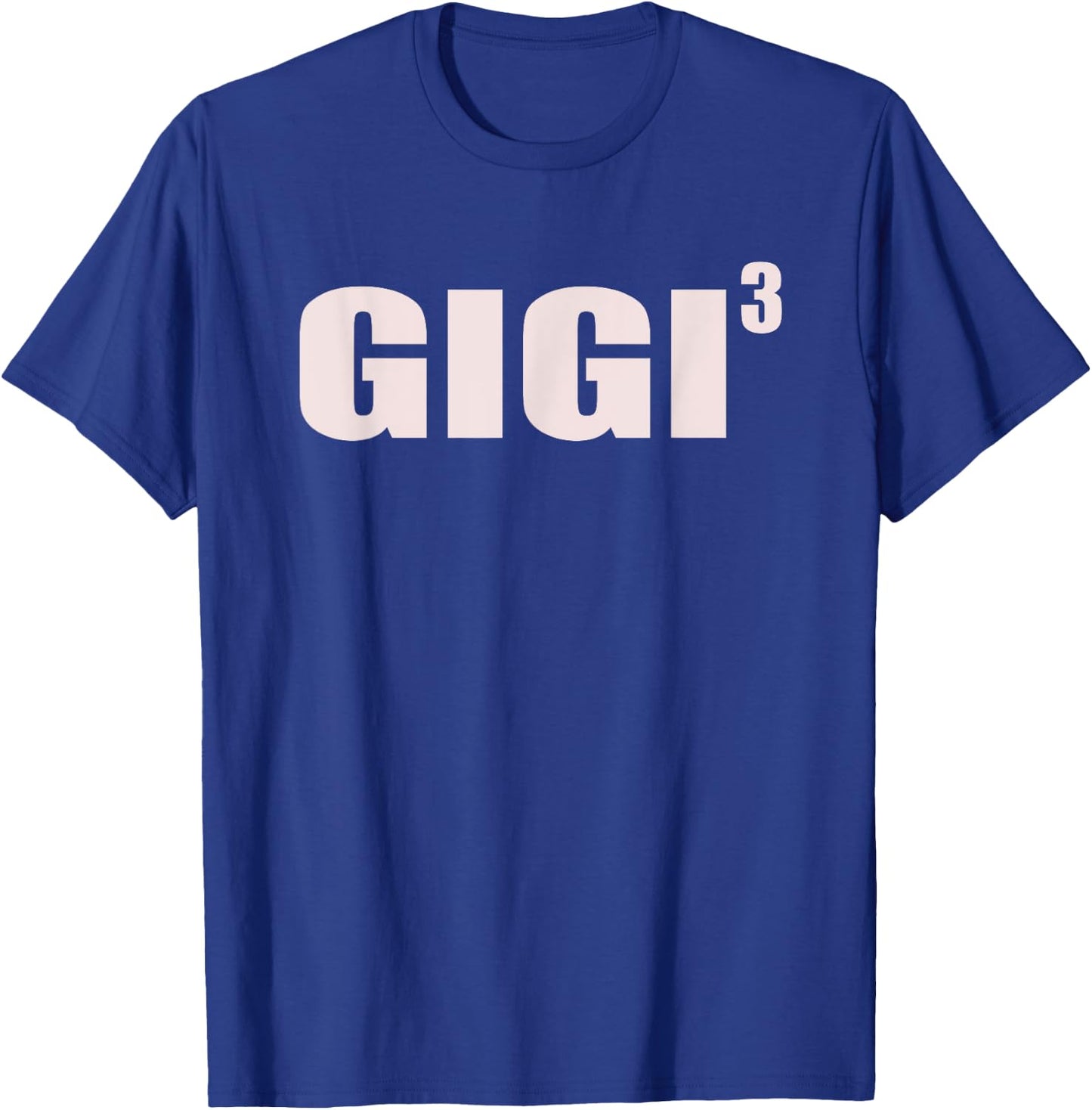 Gigi 3 Grandkids 3rd Time Cubed Grandma Of Three T-Shirt - T-Shirt | Royal