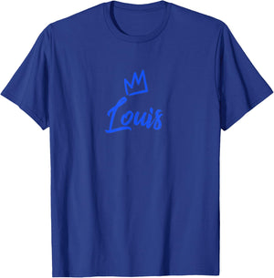 Louis the King / Blue Crown & Name Called Louis T-Shirt - T-Shirt | Royal