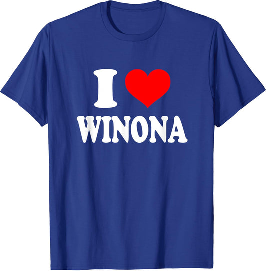 I Love Winona T-Shirt - T-Shirt | Royal