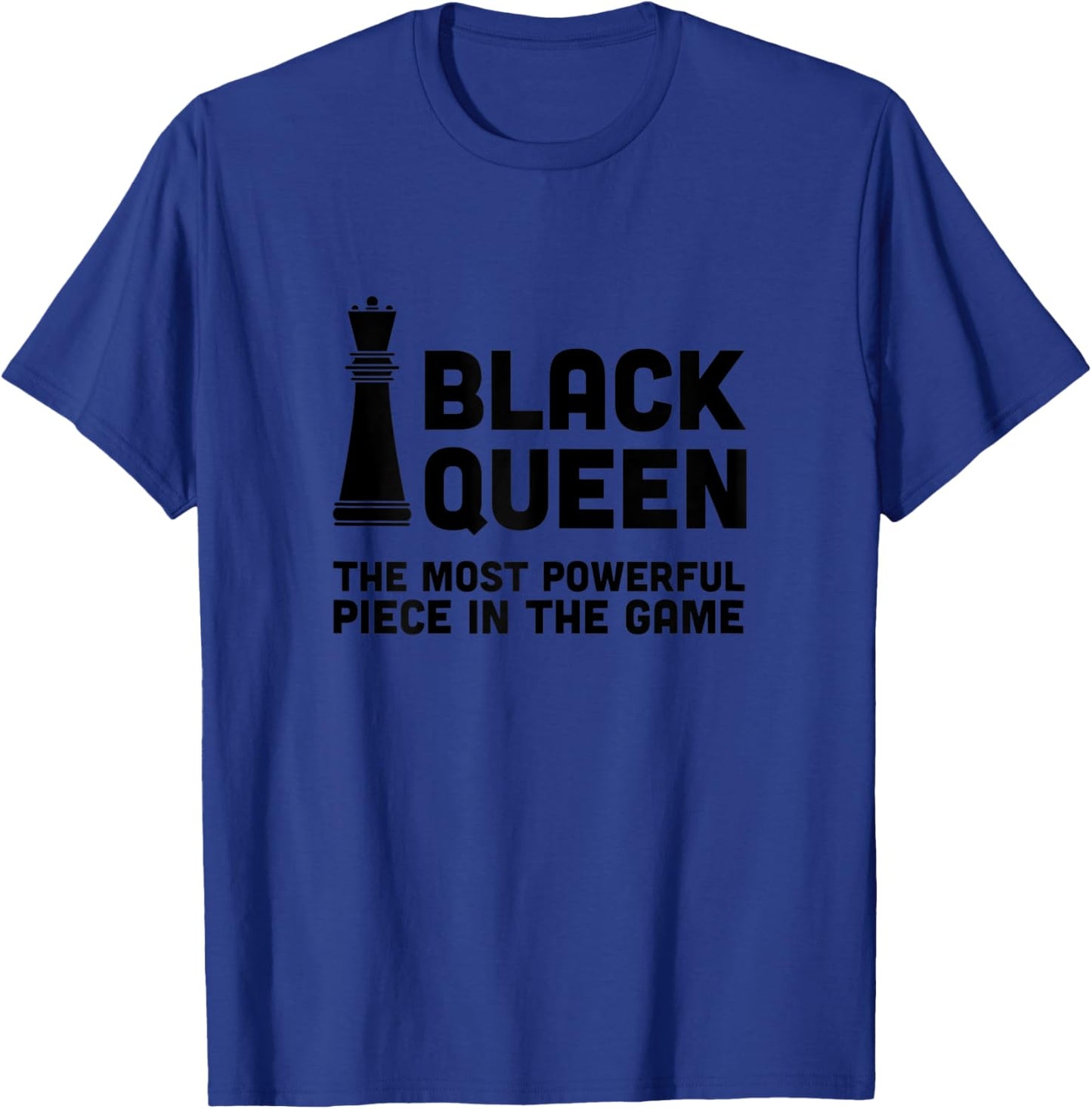 Black Queen African American Powerful Chessplayer Woman T-Shirt - T-Shirt | Royal