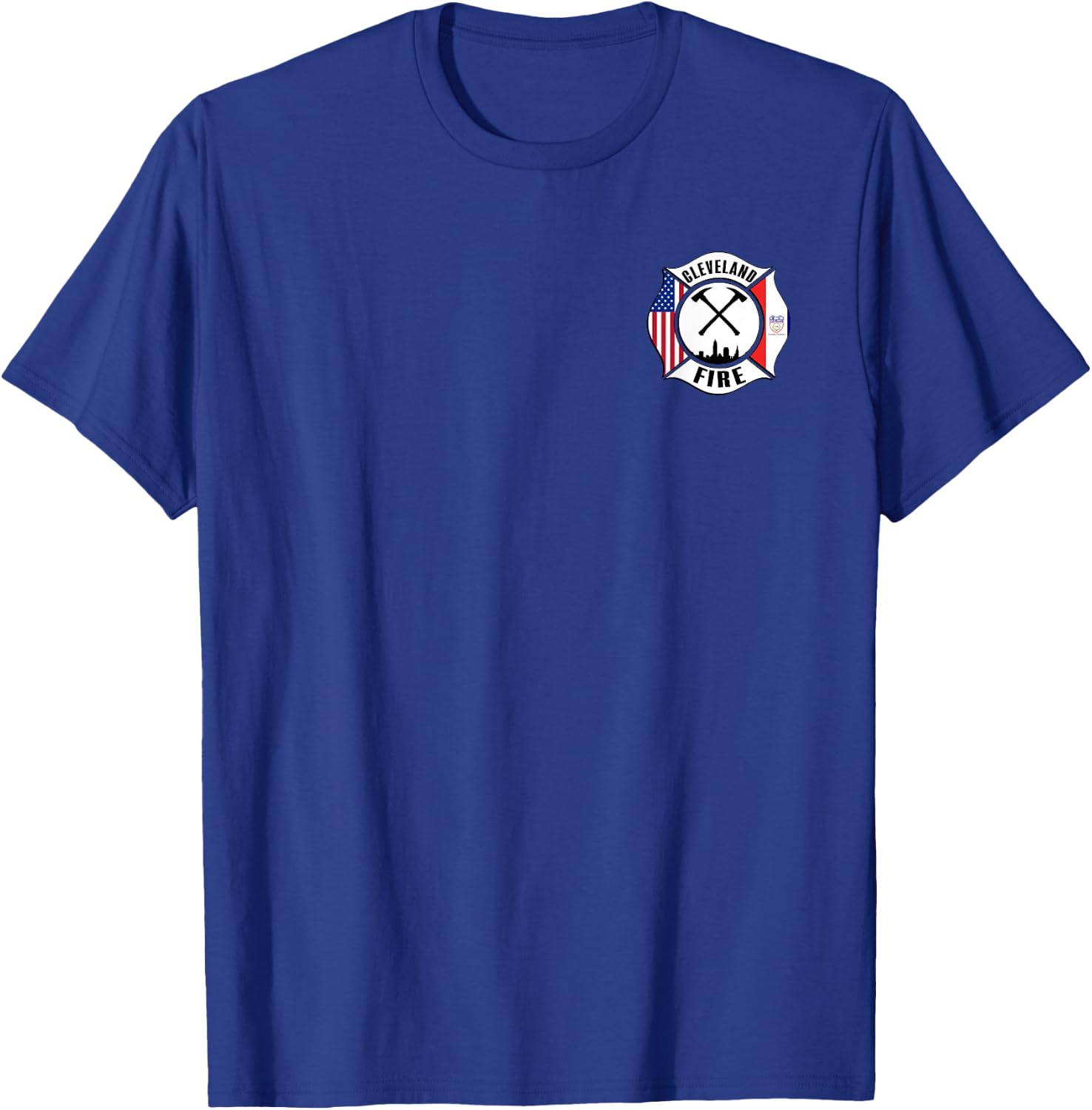 Cleveland Ohio Division of Fire Firefighter Rescue Uniform T-Shirt - T-Shirt | Royal