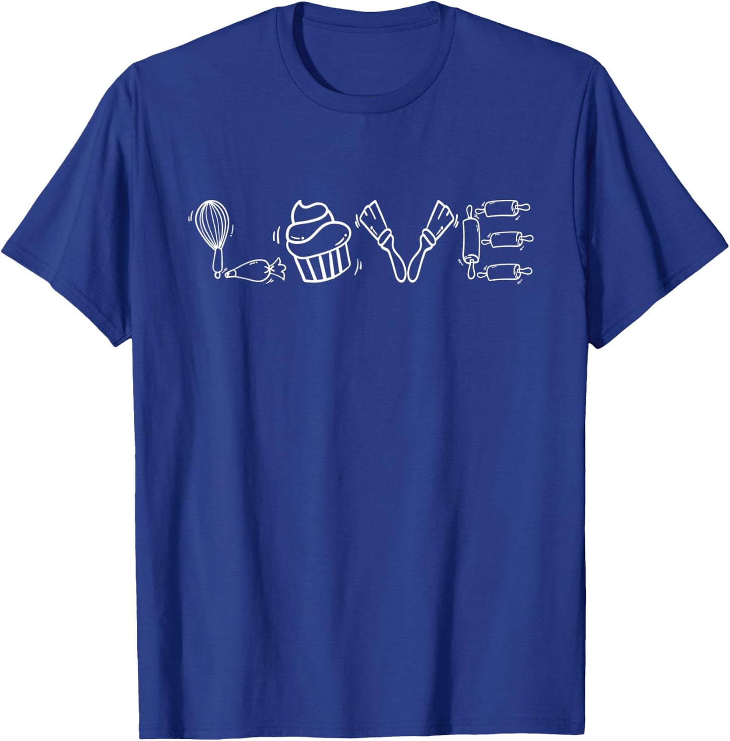 Love Cake Decorator Baker Pastry Chef Bakery Owner Baking T-Shirt - T-Shirt | Royal