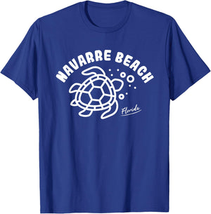 Navarre Beach Florida Sea Turtle Souvenir T-Shirt - T-Shirt | Royal