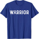 Lung Cancer Warrior White Ribbon Lung Cancer Awareness T-Shirt - T-Shirt | Royal