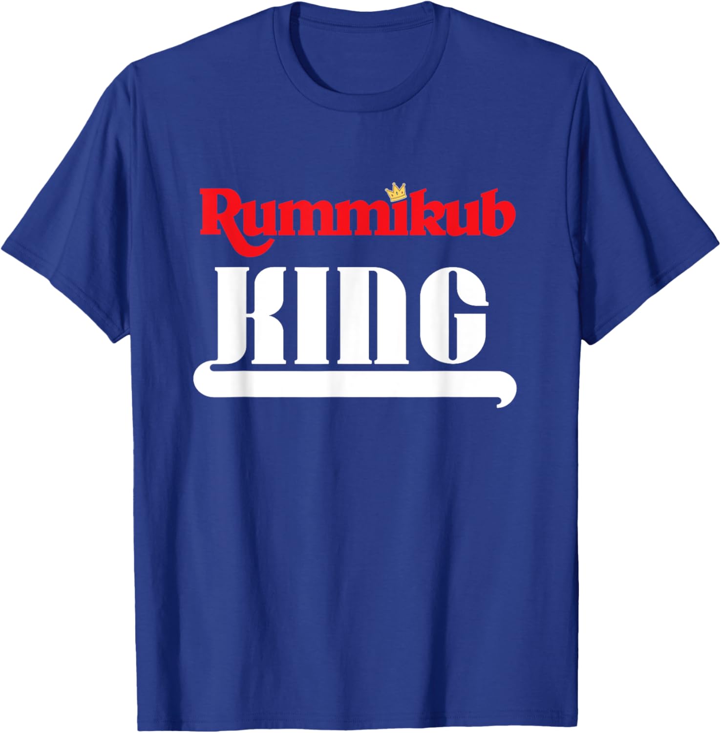 Rummikub King Logo With Royal Crown T-Shirt - T-Shirt | Royal