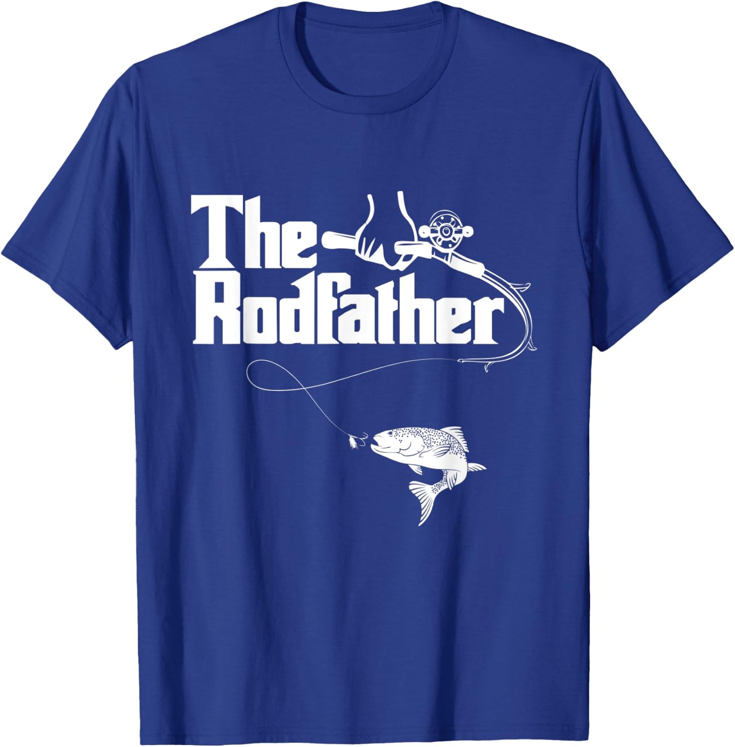Funny Fishing - The Rodfather T-Shirt - T-Shirt | Royal