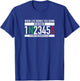 1N23456 Motorcycle Gear Shift Motorcyclist T-Shirt - T-Shirt | Royal