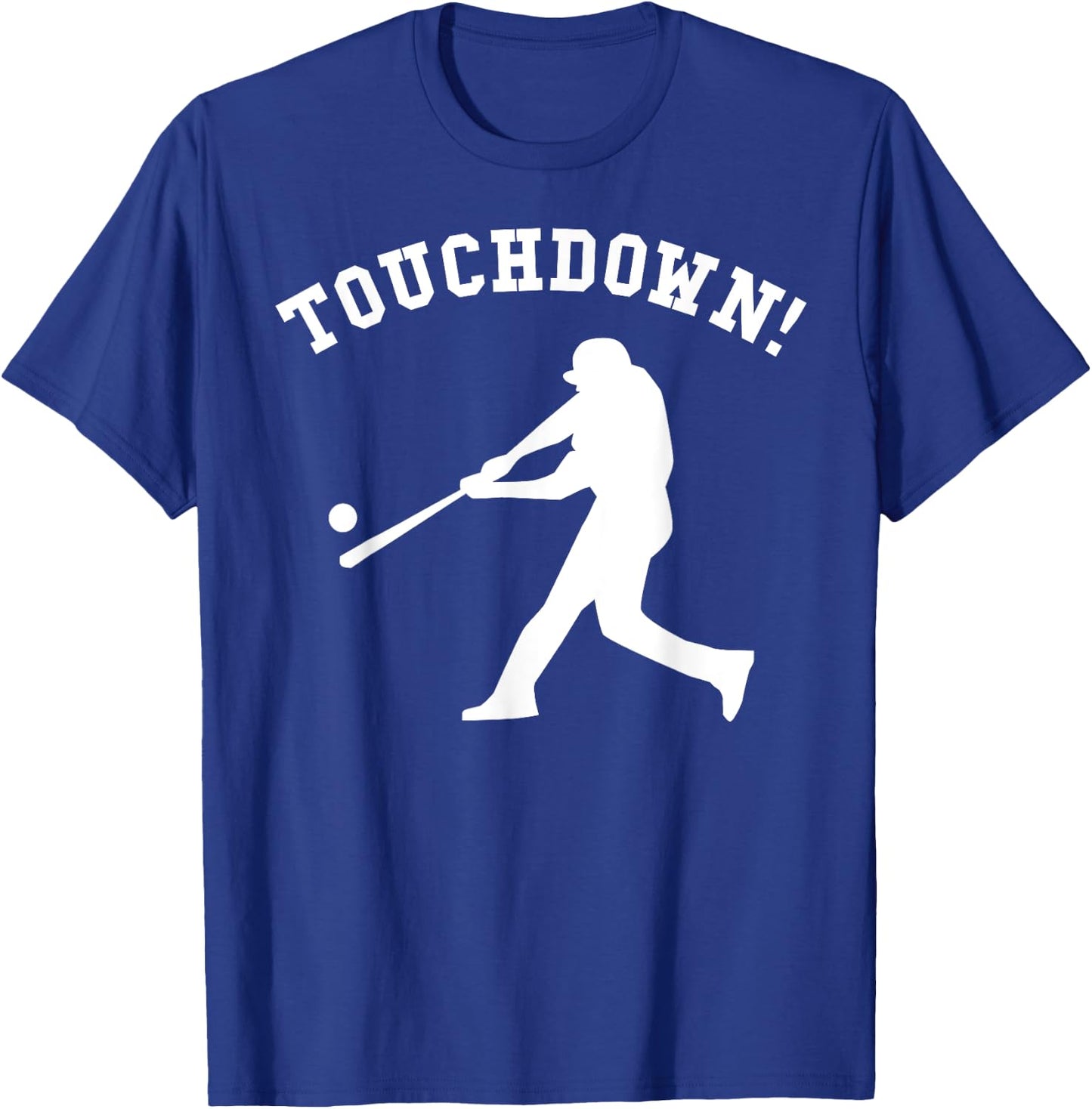 Touchdown Baseball Funny Football Sports Humor Joke Vintage T-Shirt - T-Shirt | Royal
