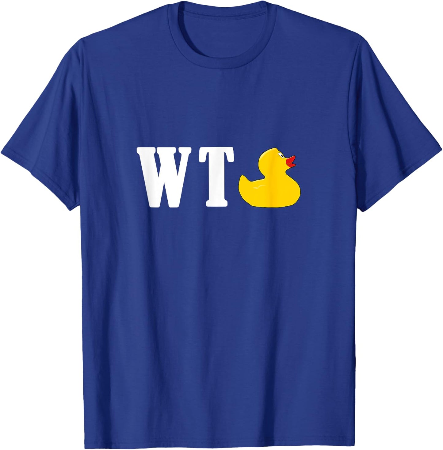Funny WTF What the Duck Saying Parody Gift T-Shirt - T-Shirt | Royal