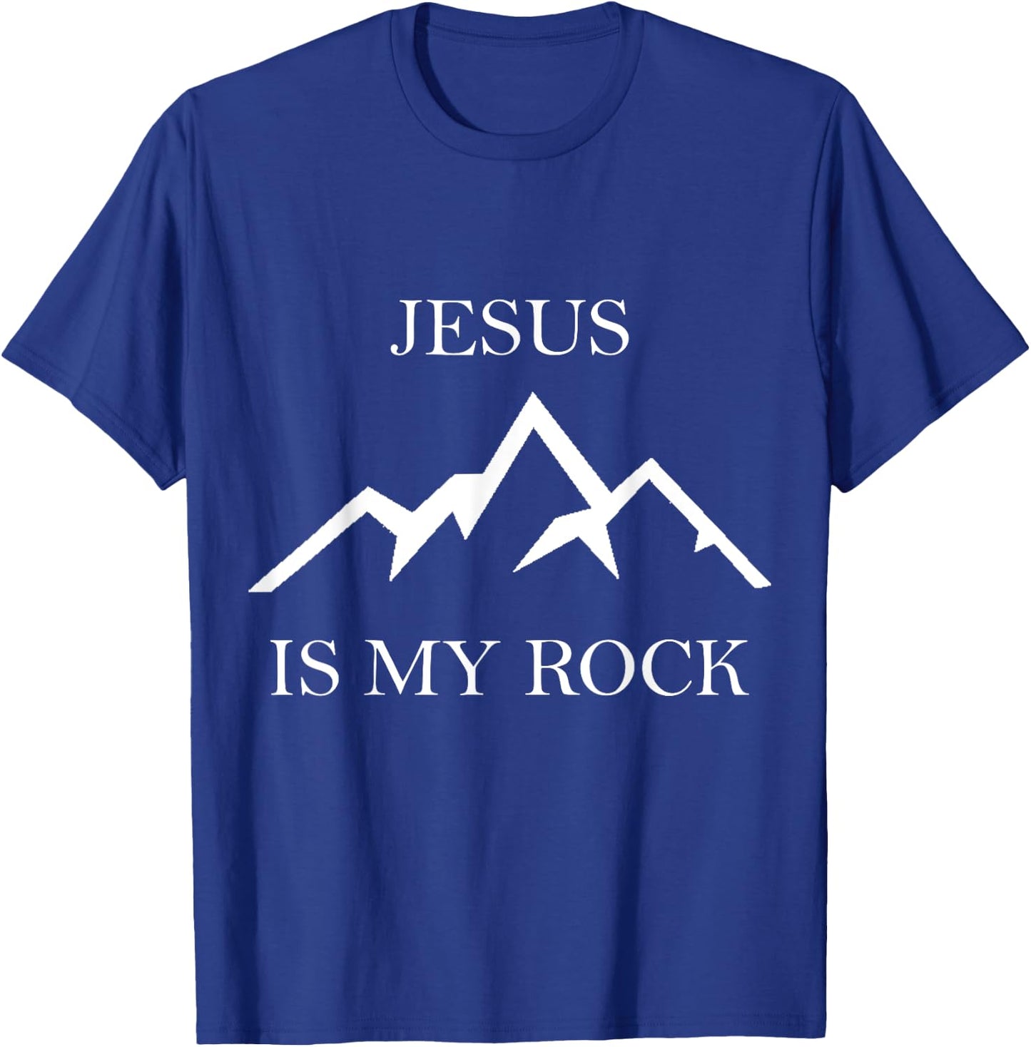 Jesus is my Rock T-Shirt - T-Shirt | Royal