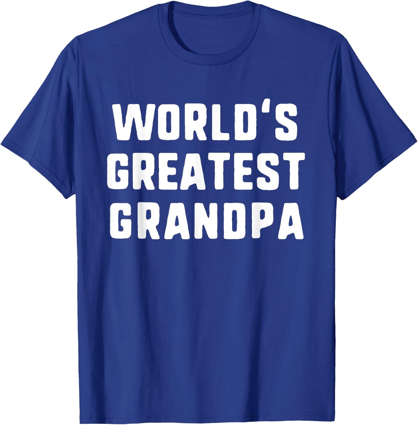 World's Greatest Grandpa Funny Family T-Shirt - T-Shirt | Royal