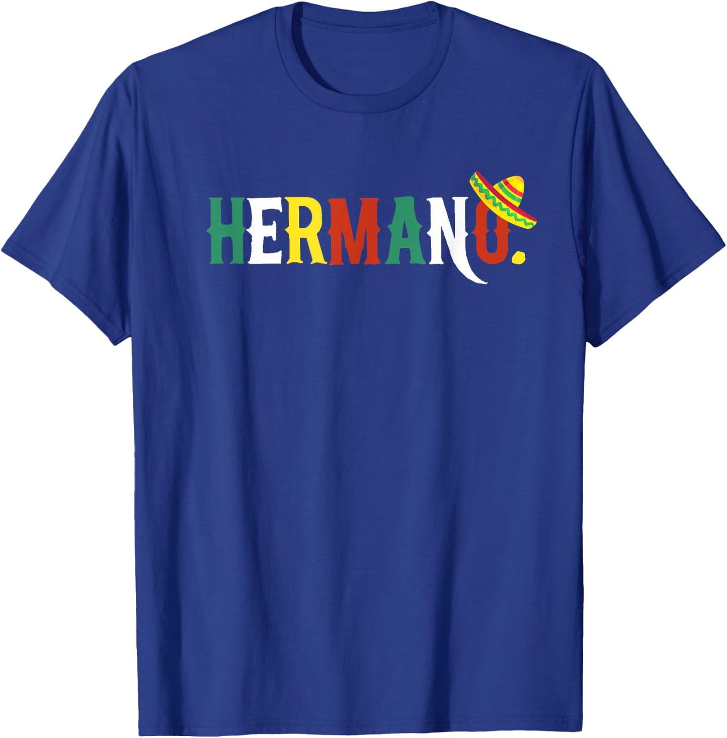 Mexican Fiesta Birthday Party Theme Hermano Matching Family T-Shirt - T-Shirt | Royal