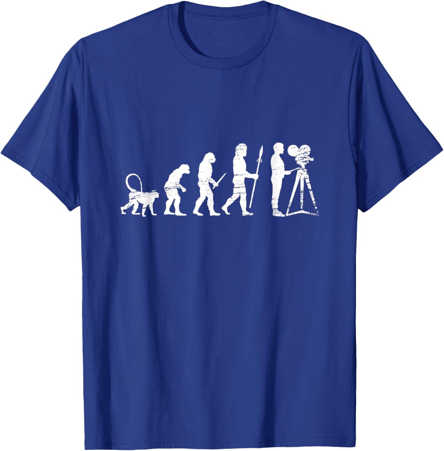 Evolution Cameraman T-Shirt - T-Shirt | Royal