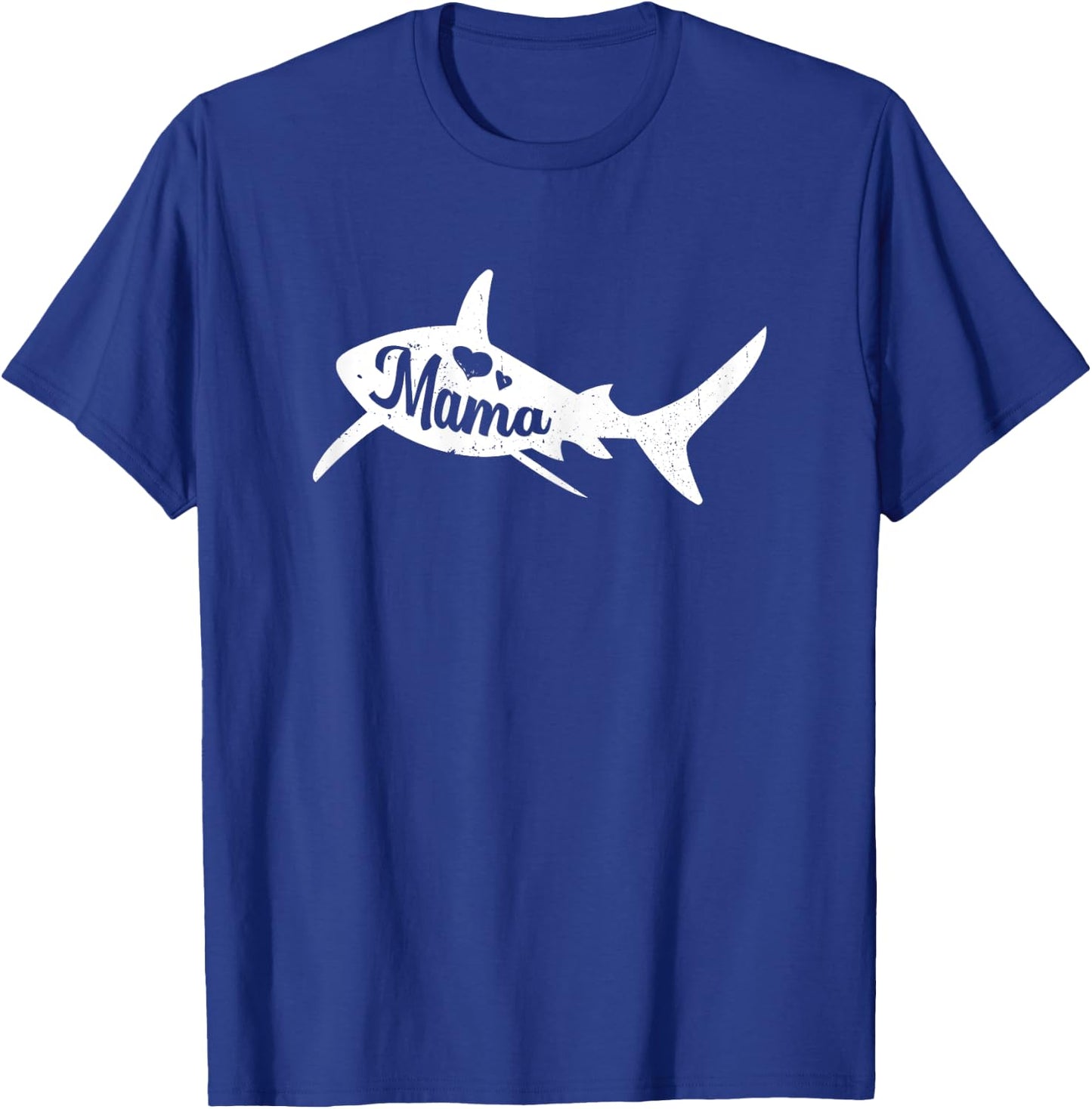 Mama Shark Mothers Day Cute Ocean Animal Mom Momma Mommy T-Shirt - T-Shirt | Royal