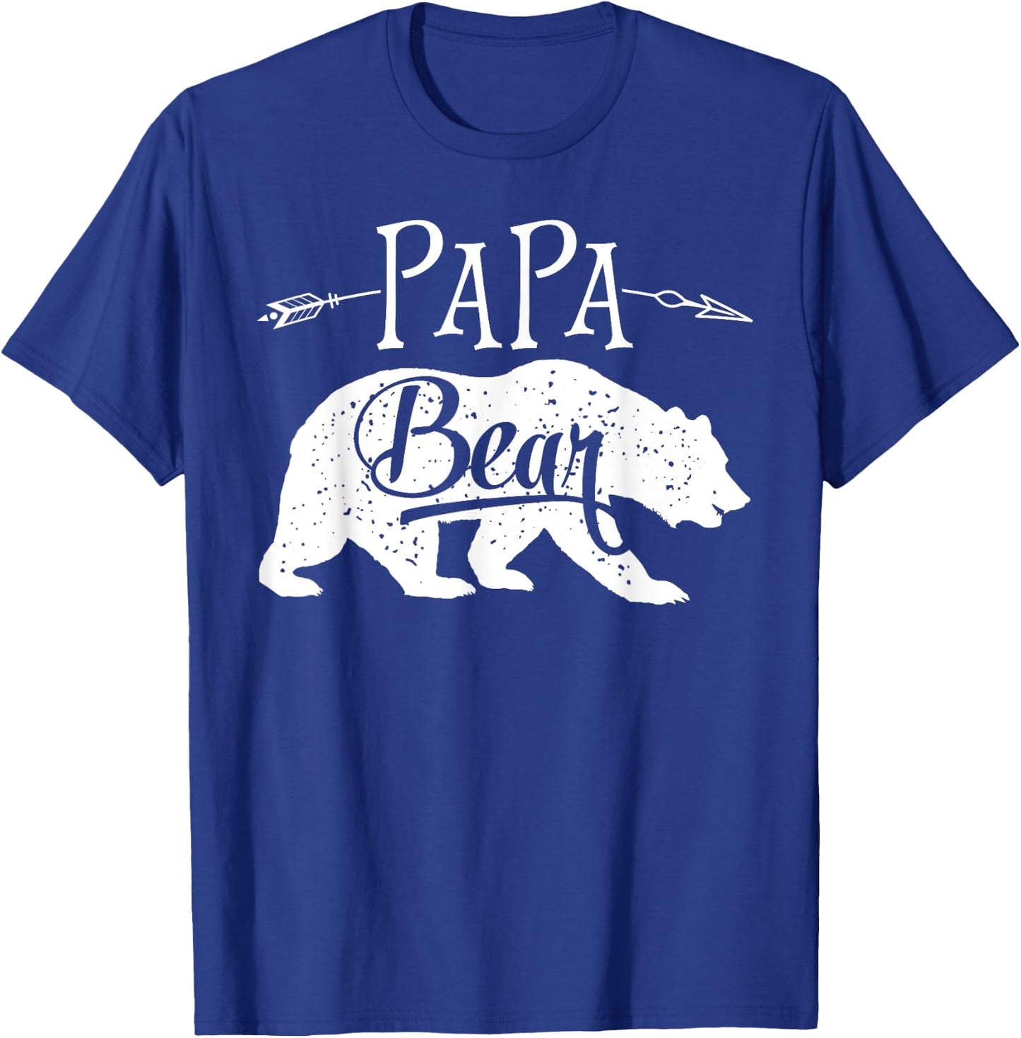 Papa Bear T shirt Fathers Day Family Matching Couple Men T-Shirt - T-Shirt | Royal