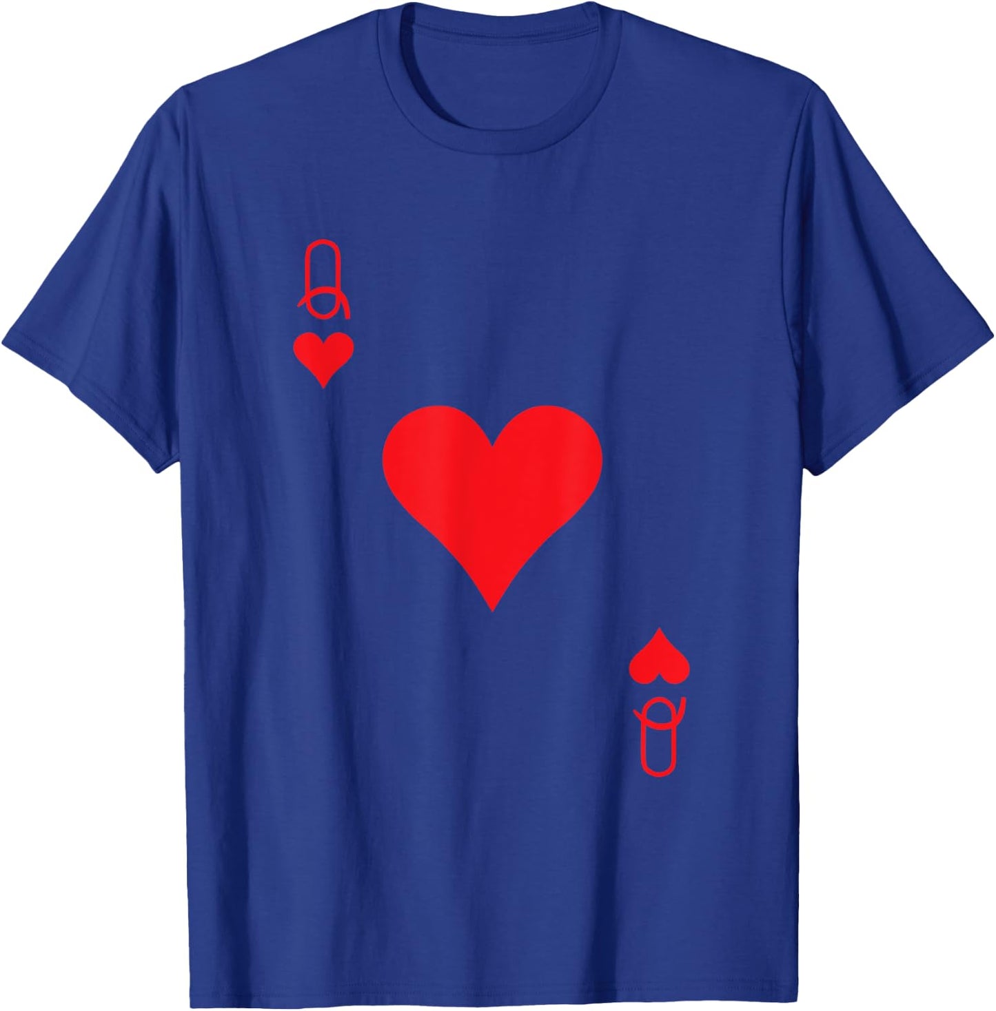 Queen of Hearts Cards Valentine Matching Couple Him & Her T-Shirt - T-Shirt | Royal