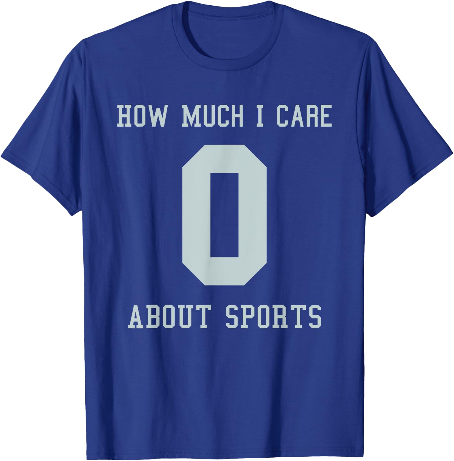 Funny Sports Jersey Costume For Anti Sport People T-Shirt - T-Shirt | Royal