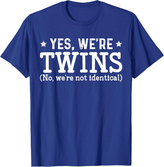 Twins Partner Twin Siblings T-Shirt - T-Shirt | Royal