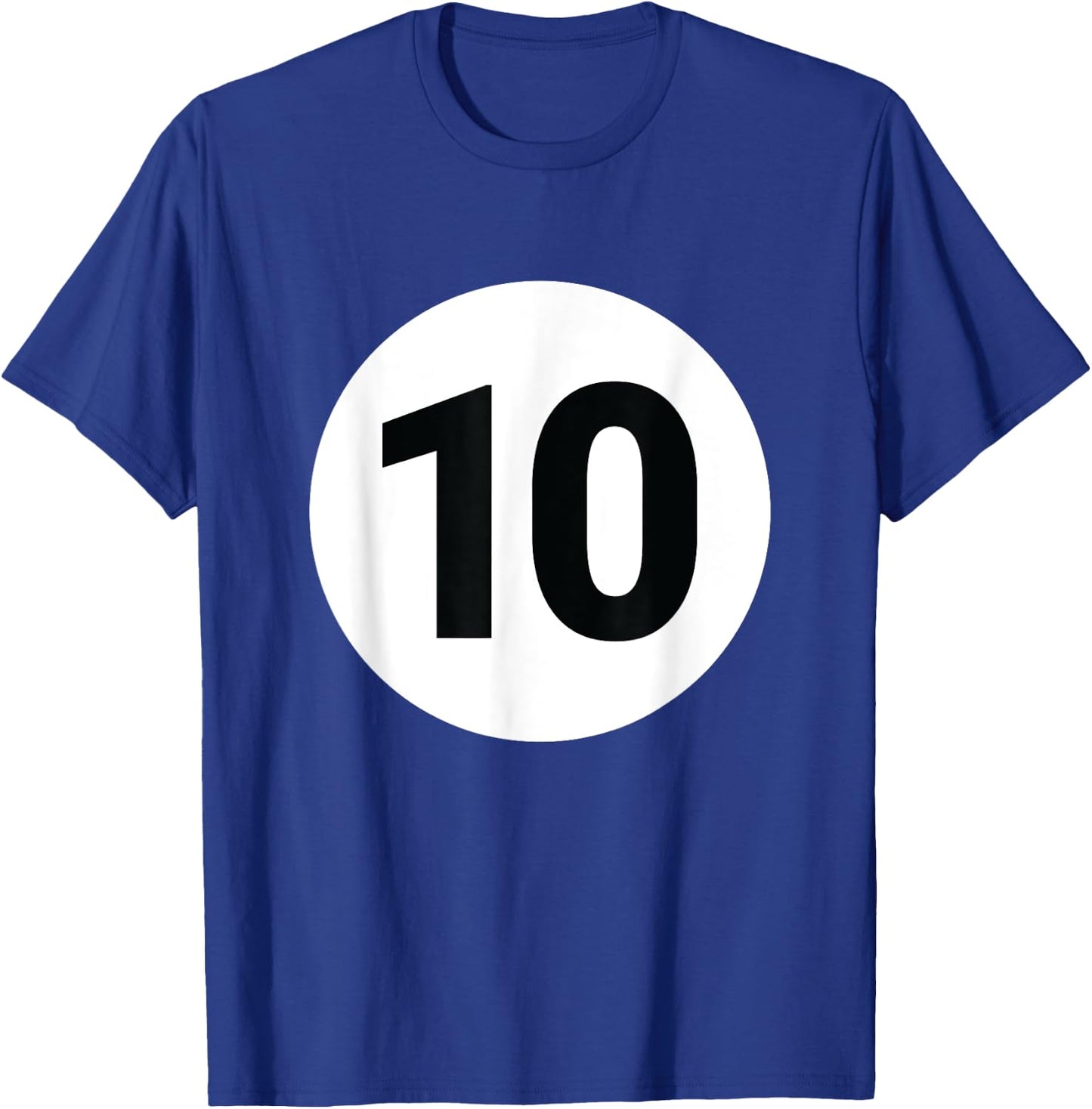 8 Pool Ball 10 Billiards Costume Halloween Group Matching T-Shirt - T-Shirt | Royal